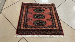 3922 Pakisztáni Bokhara kézi gyapjú perzsa Szőnyeg 40X43CM