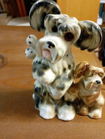 RETRO KERÁMIA LÁMPA  - KUTYUSOS -  Art&Decoration