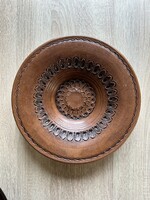 Román népi fali kerámia tál Hargitai