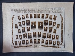 Tablókép - Magyar Királyi Állami Toldy Ferenc reáliskola tanárai és VIII.B növendékei 1931/32