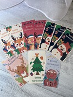 10db boroscimke / nagy méretű minőségi matrica - boldog karácsonyt felirattal