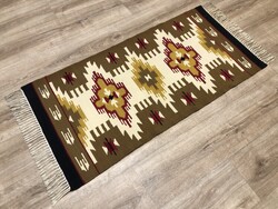 TORONTÁLI kézi szövésű gyapjú szőnyeg, 58 x 135 cm