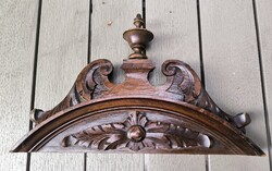 Gyönyörű dúsan faragott Neoreneszànsz Ónémet stílusú Fali Óra rúgós 1,2,3súlyos óra torony dekoráció