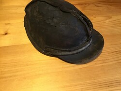 Munkavédelmi bányász  védőkalap marhabőrből, az 1920 -as évekből