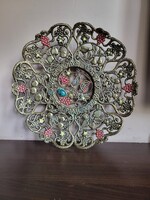 Ritka izraeli dísztál (1950-es évek) Limitált kiadású Eilat kő