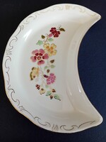 Zsolnay pillangó mintás csontos tál