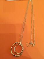 Bizsu :új állapotú eredeti aranyozott FOSSIL köves nyaklánc olcsón