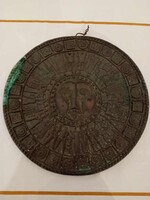 Bronz falikép / falidísz - Naptár, jelzés nélkül