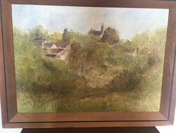 Bauer János olajfestmény 78x58cm.