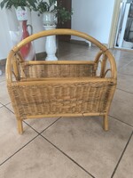 Rattan újságtartó  eladó!1950 vintage rattan újságtartó eladó