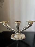 Vintage alpakka-ezüst gyertyatartó Otto Wolter tervei alapján