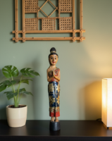 Thai kézzel faragott spirituális szobor – 38 cm