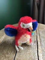 Régi Steiff Lora mohair papagáj, 1962-1972