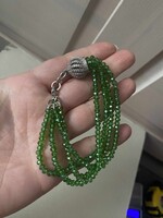 Gyönyörű vintage , rusztikus stílusú ezüst  karkötő
