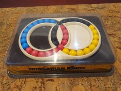 Retro új magyar gyűrűk dobozában leírással logikai társasjáték politechnika politoys triál