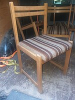 Retro, kárpitozott ülőfelületű székek