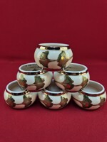 Zsolnay "Ősz "Ginkgo Biloba mintás szalvéta gyűrűk