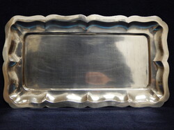Ezüst tálca, 800-as finomság Diána fémjel és mesterjel, a 20. szd. első feléből