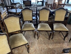 5 darab neobarokk szék felújítandó