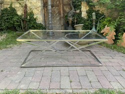 Modern Króm dohányzó asztal