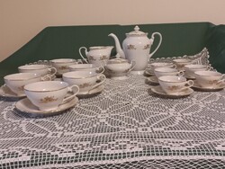 Csehszlovák porcelán Olympia kávés-teáskészlet egyben eladó