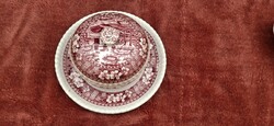 Vintage SPODE Hibátlan Dzsem Tartó Kuriózum