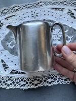 Art deco ezüstözött kanna, tejszín kiöntő