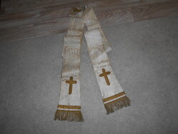 Antik egyhazi papi stóla a XVIII.sz-ból