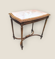 Antik márványlapos asztal,kártyaasztal.