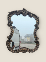 Antik barokk tükör fa keretben.