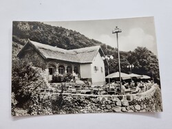 Badacsony Kisfaludy-ház  fekete-fehér régi képeslap 1965
