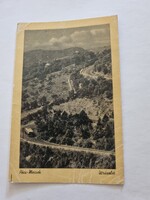 PÉCS-MECSEK Útrészlet fekete-fehér régi képeslap