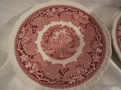 TÁNYÉR - ALKUKÉPES - 1890 - 1910 év - MASON'S VISTA PINK - ANGOL -  FAJANSZ - 17 cm -  HIBÁTLAN