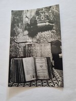 VIZSOLY Károli Gáspár bibliája - postatiszta fekete-fehér régi képeslap