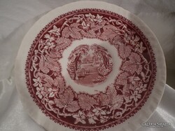 TÁNYÉR - FAJANSZ - 1890 - 1910 év - MASON'S VISTA PINK - ANGOL  - 15 cm -  HIBÁTLAN