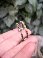 Gyönyörű turmalin köves ezüst fülbevaló