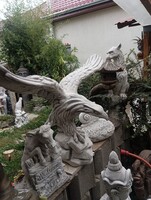 Hatalmas  80cm Címer sas Turul Kő szobor Kerítés oszlop ra Parkba Trianon  emlékműnek