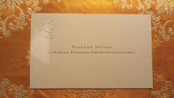 Nemesi névjegykártya - Szalóky István