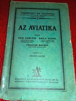 1920.Erdős Lajos FORDÍTÁSA -AVIATIKA -REPÜLÉSTAN könyv a képek szerint ATHENEUM