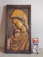 Hatalmas faragott madonna gyermekével ALKUDHATÓ