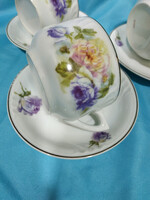 Antik számozott porcelán teás csészék