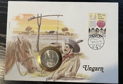 Numizmatikai levél 1982 - 10 Forint - Zirci apátság bélyeggel