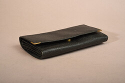 Fekete bőr pincér tárca, használatlan