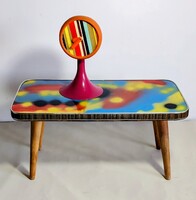 Mid Century opart 1960 pici asztal ALKUDHATÓ