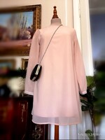 Atmosphere 38-as púder színű alkalmi, esküvő, parti ruha, rózsaszín muszlin, babarózsaszín