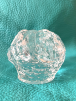 Kosta Boda Snowball, hógolyó design mécses tartó