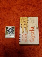 Lenin kitűző, különleges tükrös, fényes 2,5 cm x 2 cm