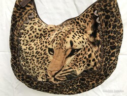 RETIKÜL - ALKUKÉPES - " PEGGY BUNDY STYLE " - BÁRSONY - BŐR - 40 x 26 cm + FÜL - 26 cm