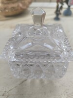 Üveg bonbonier, cukortartó eladó!