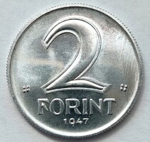 1947 Alumínium 2 Forint aUNC tartásban